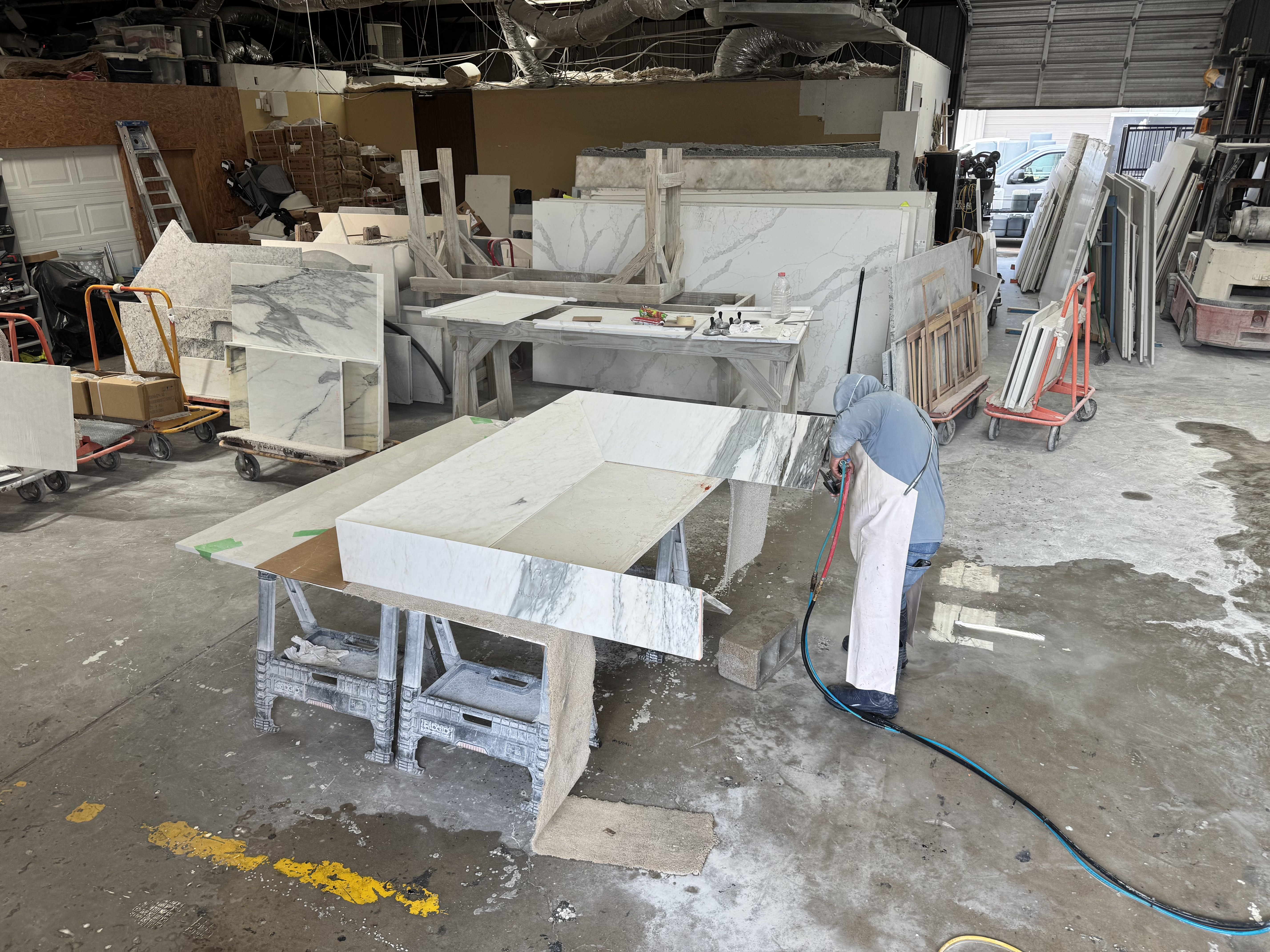 Sustainable Stone Fabrication Process